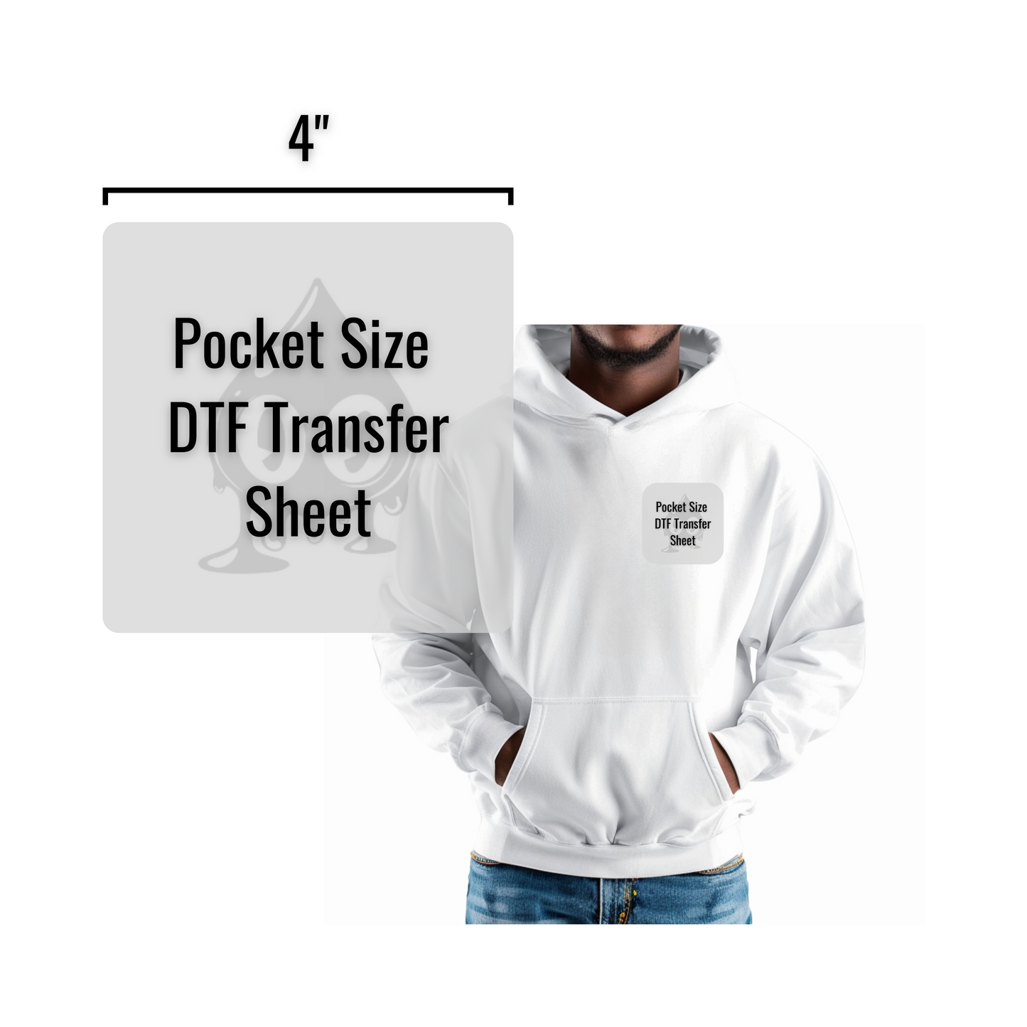 DTF Transfer Sheets - Pocket Size (4")