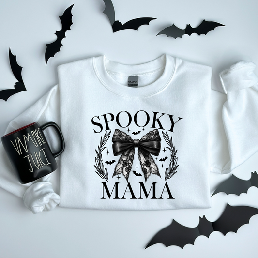 Spooky Mama – Chic & Haunted Halloween Style Sweatshirt