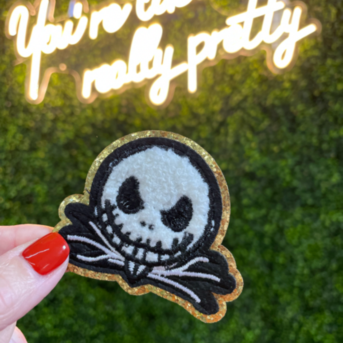 Skeleton Embroidered Patch