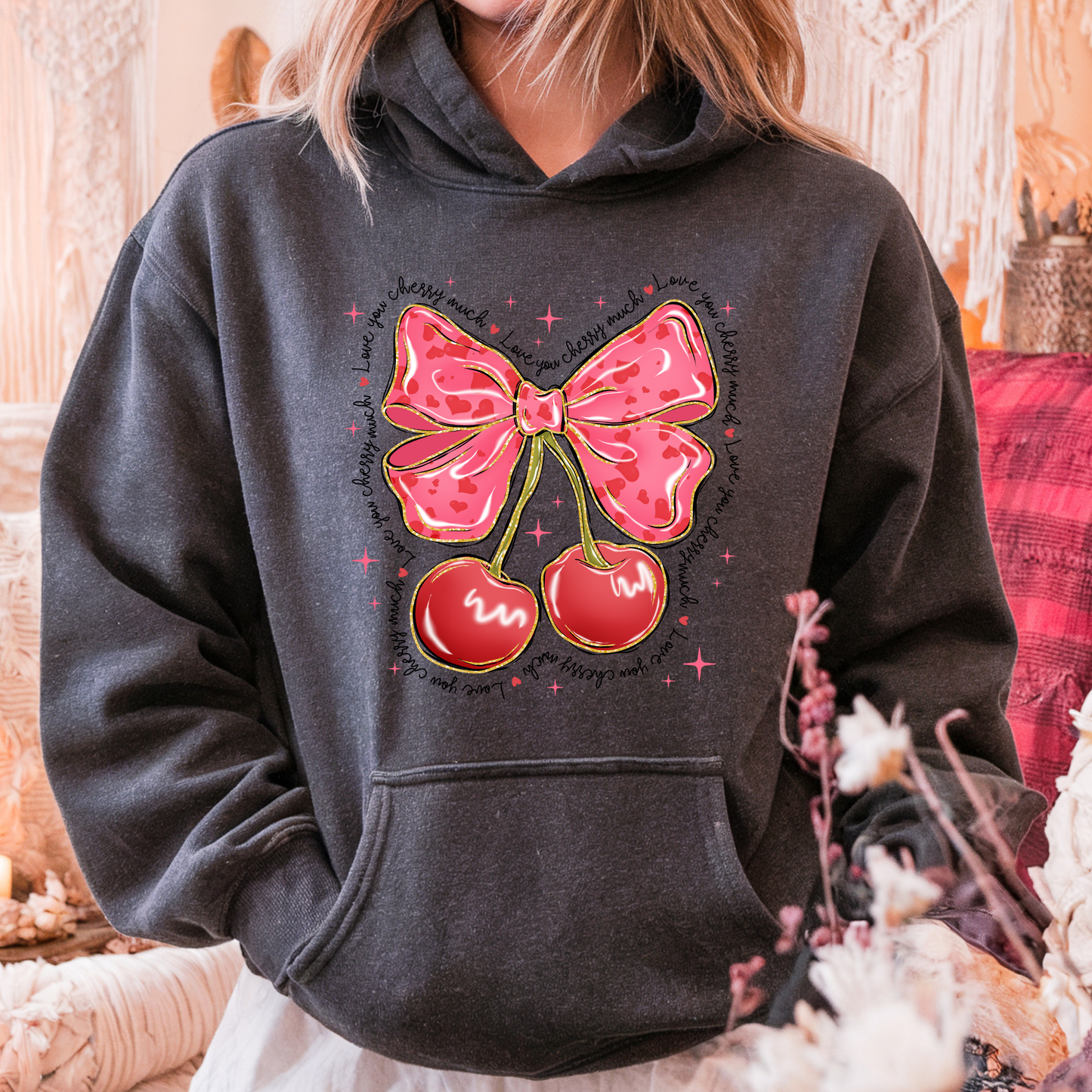 I Love You Cherry Much Hoodie