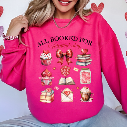 All Booked for Valentine’s Day Sweatshirt