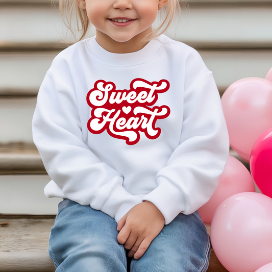 Sweet Heart Kids Valentine's Day Sweatshirt