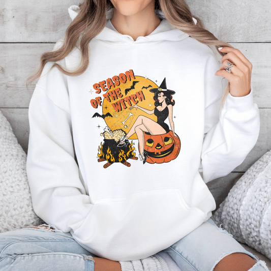 Season of the Witch Hoodie – Retro & Spooky Halloween Vibes Hoodie