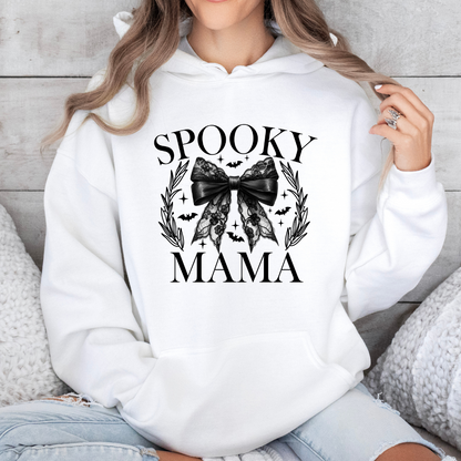 Spooky Mama – Chic & Haunted Halloween Style Hoodie