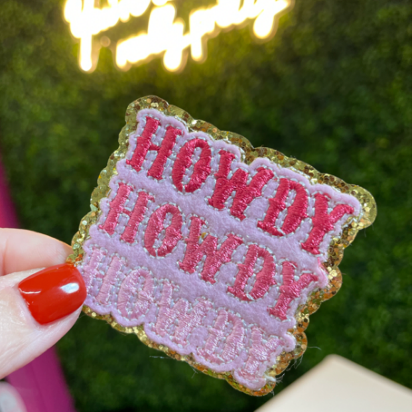 Howdy Embroidered Patch