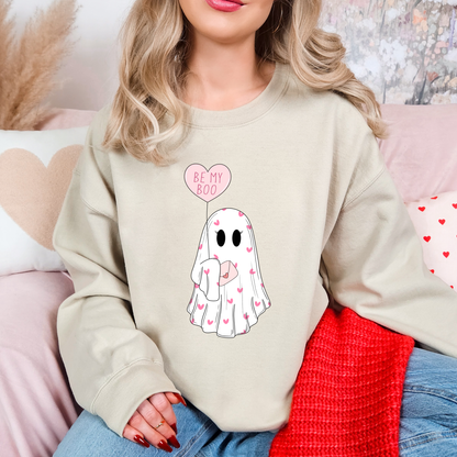 Be My Boo Valentine Ghost Sweatshirt