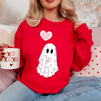 Be My Boo Valentine Ghost Sweatshirt