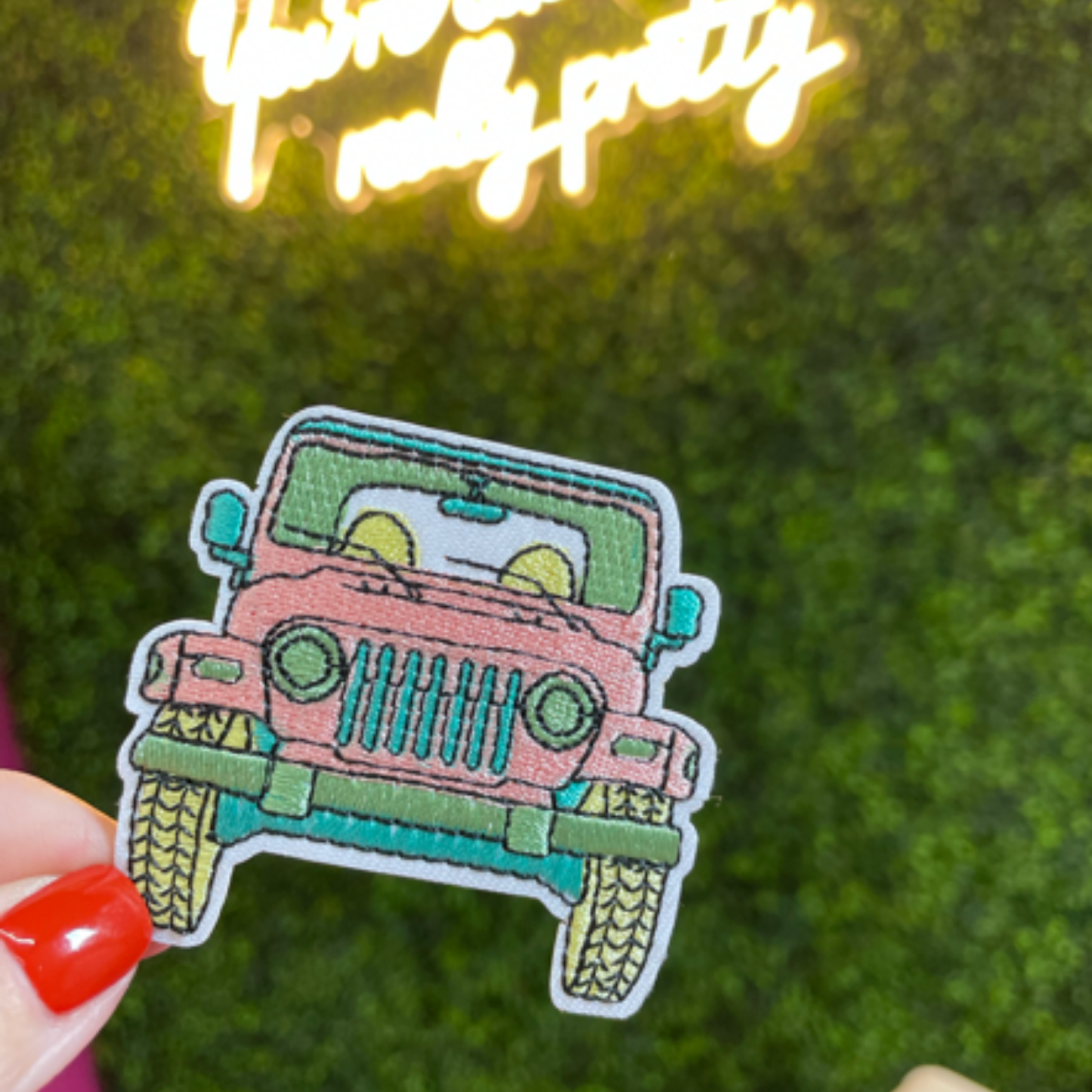 Retro Jeep Embroidered Patch