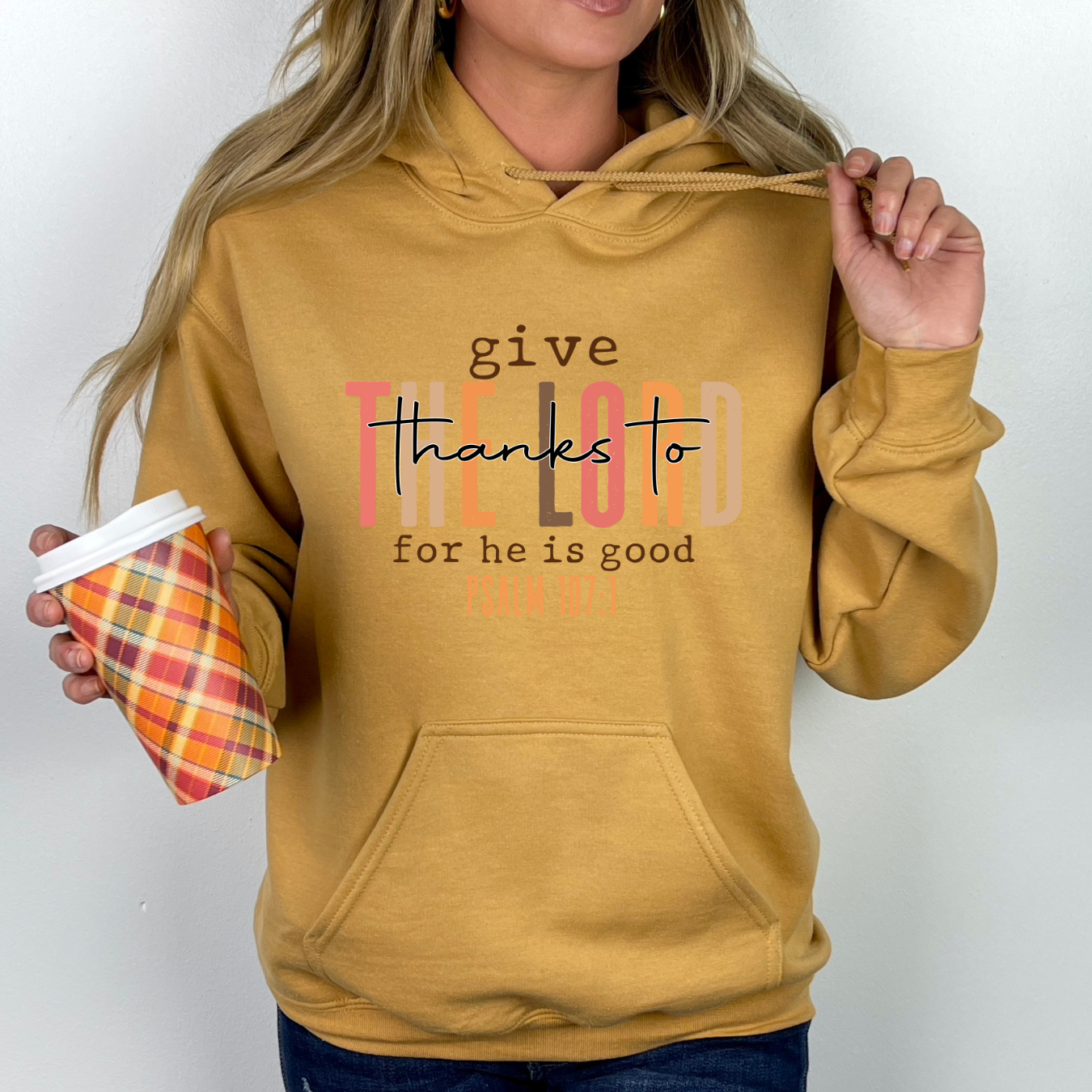 Give Thanks to the Lord – Faith & Gratitude in Style Hoodie