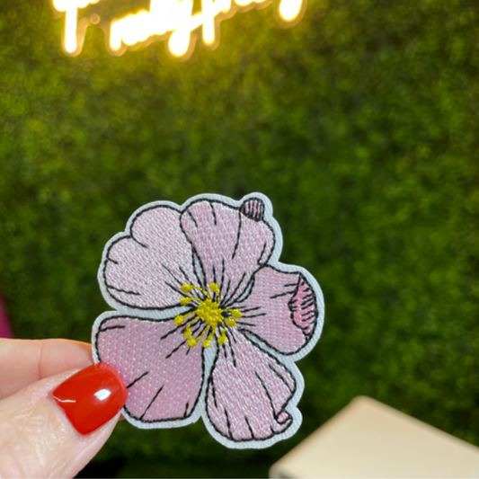 Blush Bloom Embroidered Patch