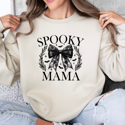 Spooky Mama – Chic & Haunted Halloween Style Sweatshirt