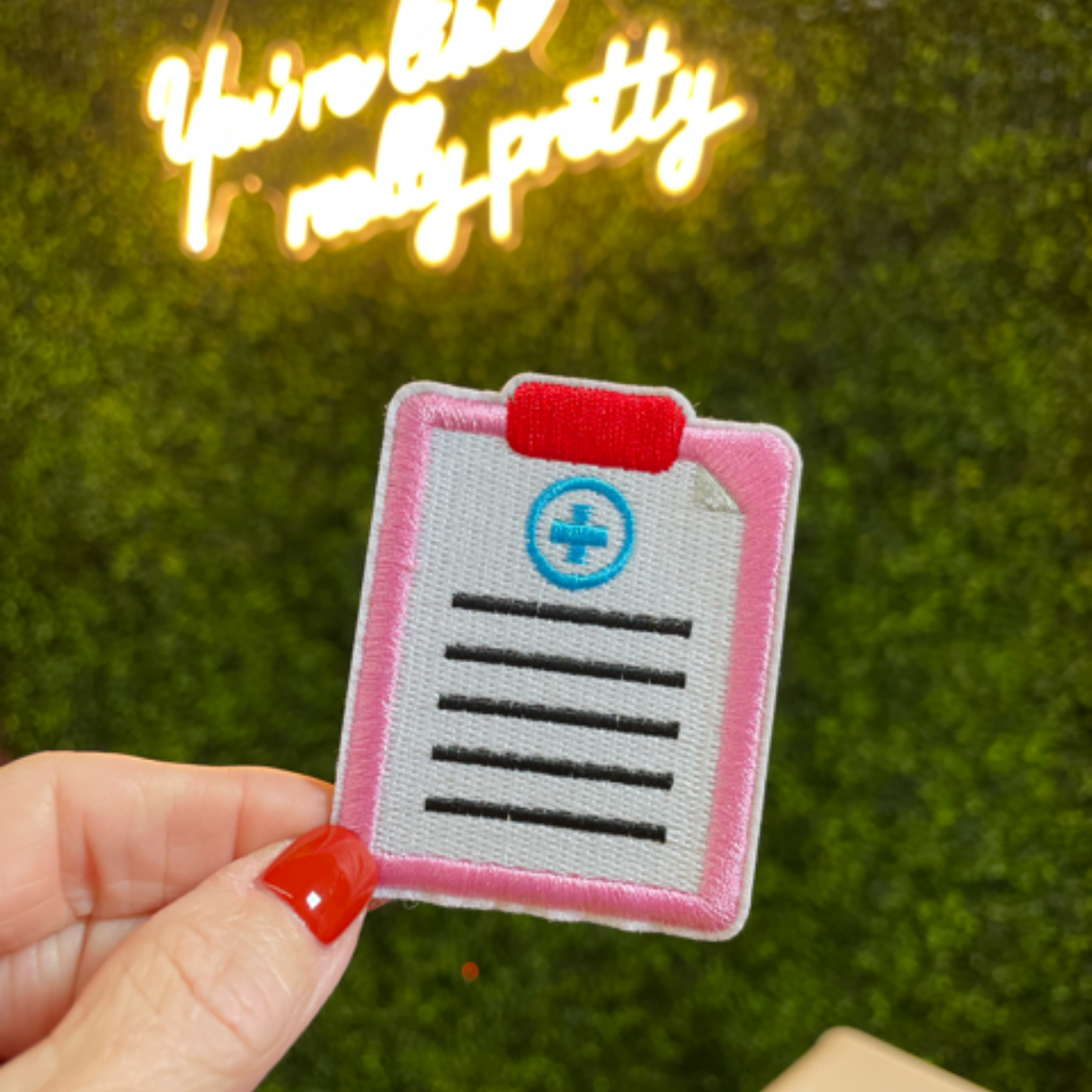 Nurse Clipboard Embroidered Patch