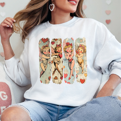 Vintage Valentine Cherub Sweatshirt