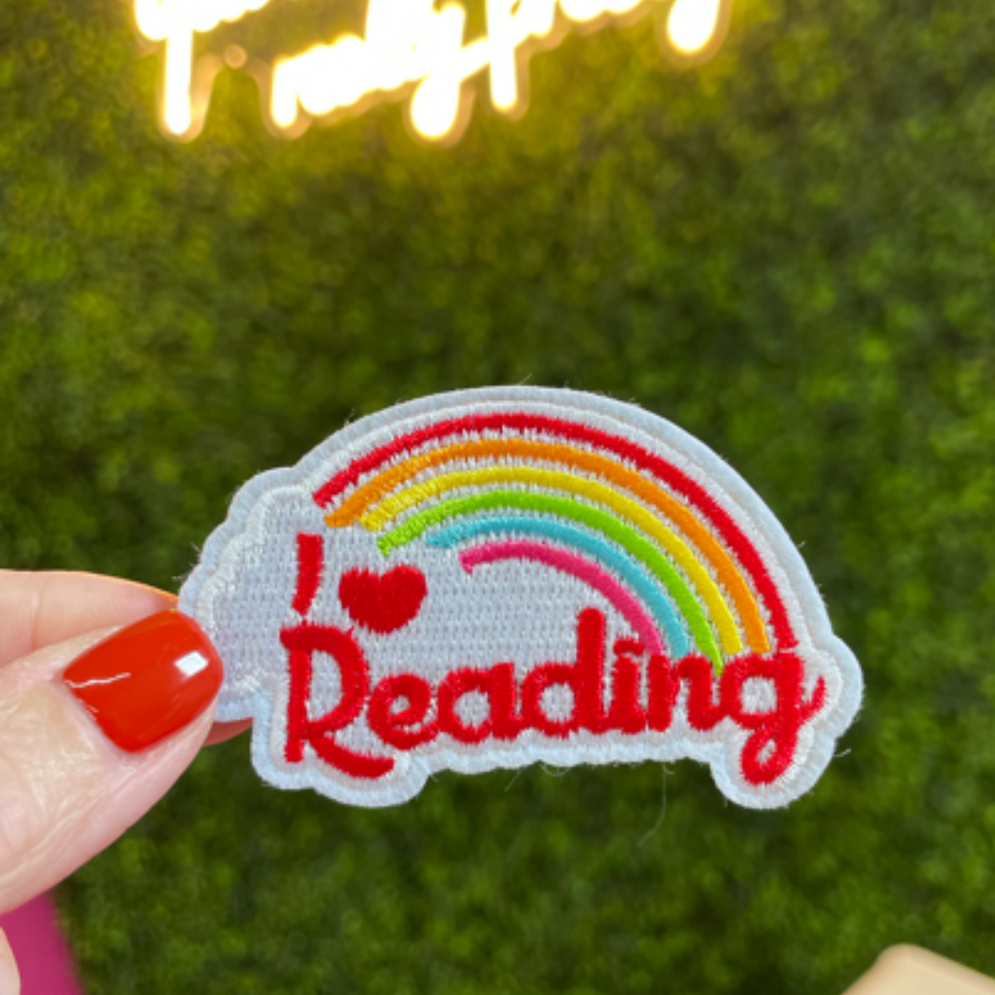 I Love Reading Rainbow Embroidered Patch