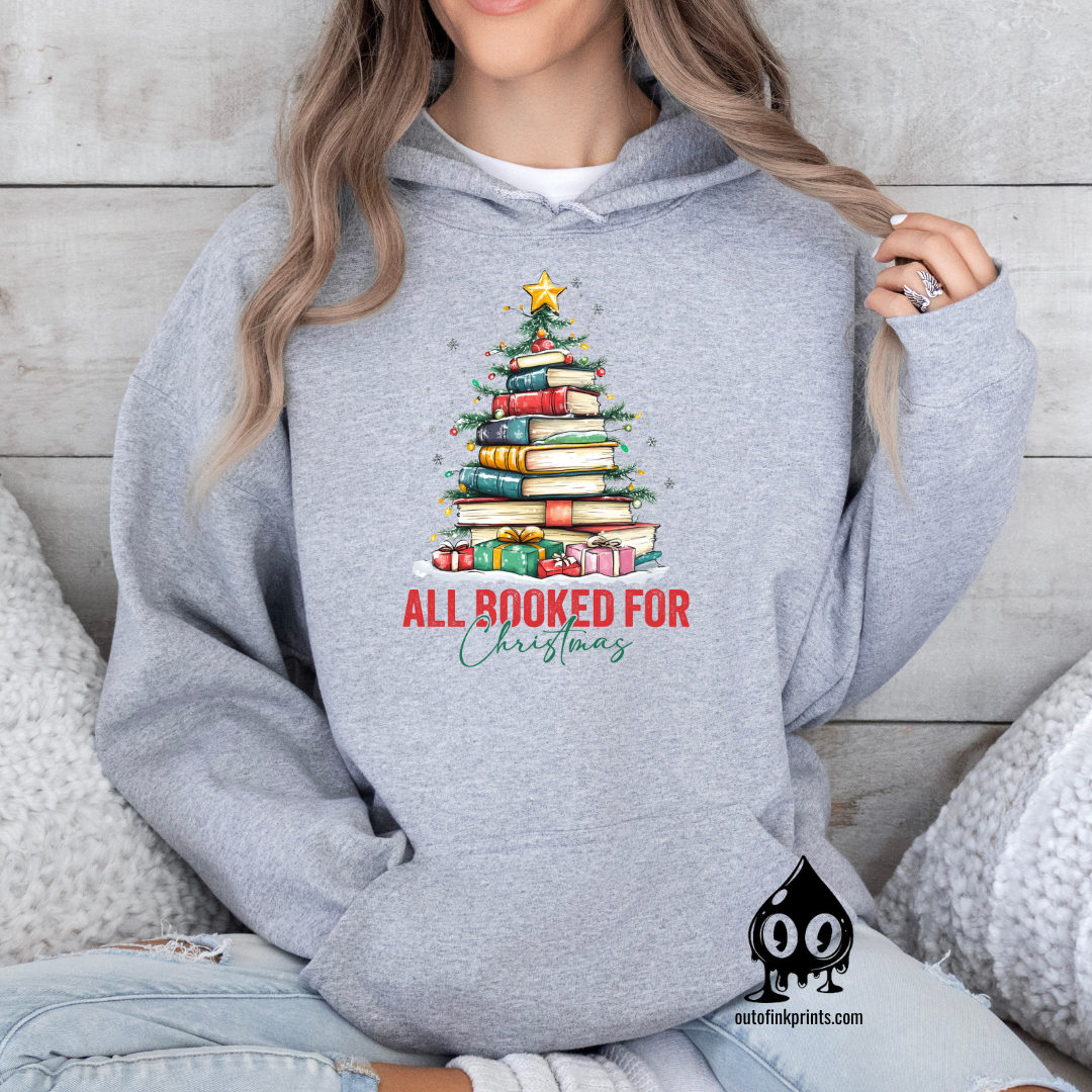 All Booked for Christmas Hoodie