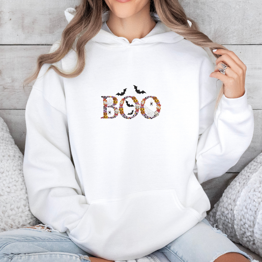 "BOO" Spooky Characters Embroidery