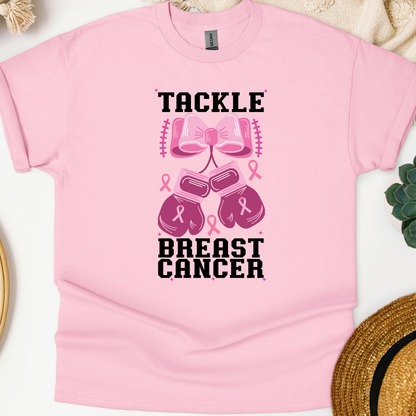 'Tackle Cancer' Boxing Gloves T-Shirt