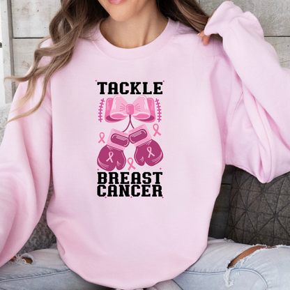 Tackle Cancer Boxing Gloves Sweatshirt