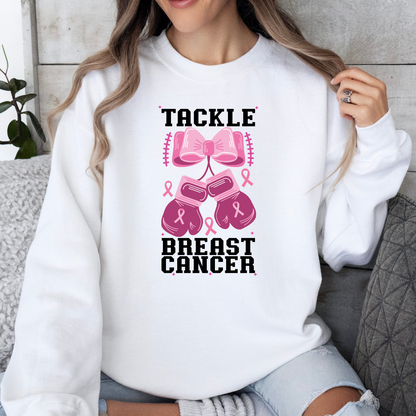 Tackle Cancer Boxing Gloves Sweatshirt