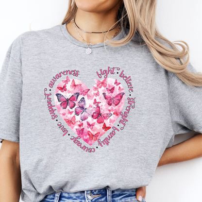 October Butterfly & Heart T-Shirt