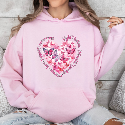 October Butterfly & Heart Hoodie