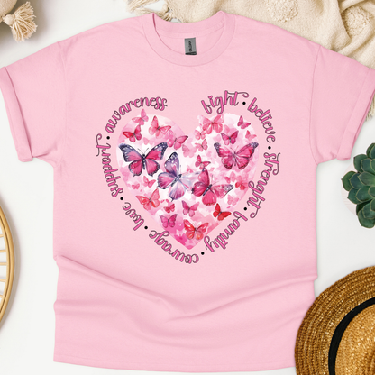 October Butterfly & Heart T-Shirt