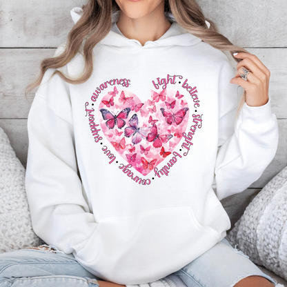 October Butterfly & Heart Hoodie