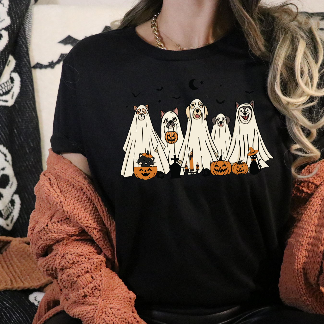 Dog Sheet Halloween T-Shirt