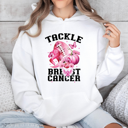 'Tackle Cancer' Football Hoodie