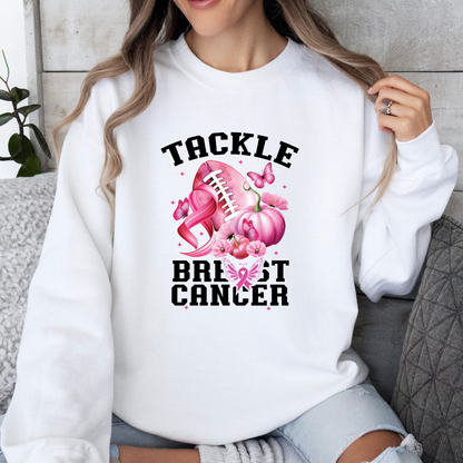 Tackle Cancer Football & Pumpkin Sweatshirt