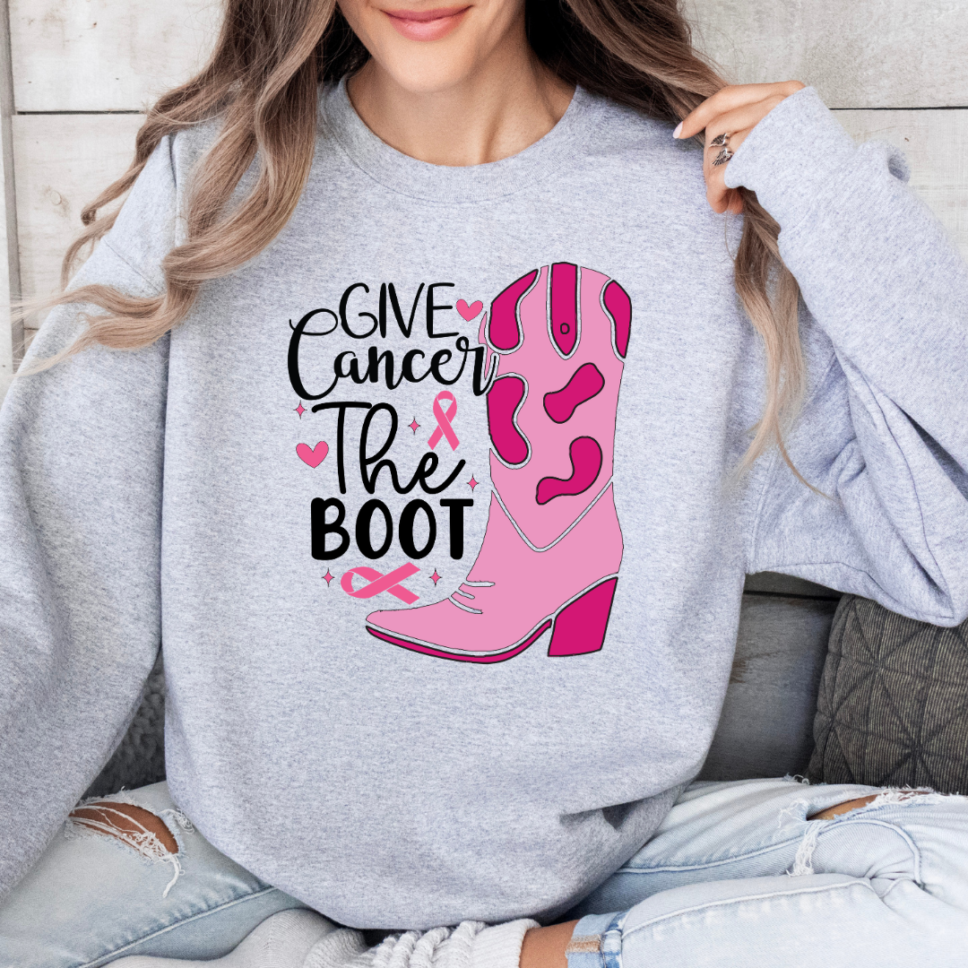 'Give Cancer the Boot' Sweatshirt