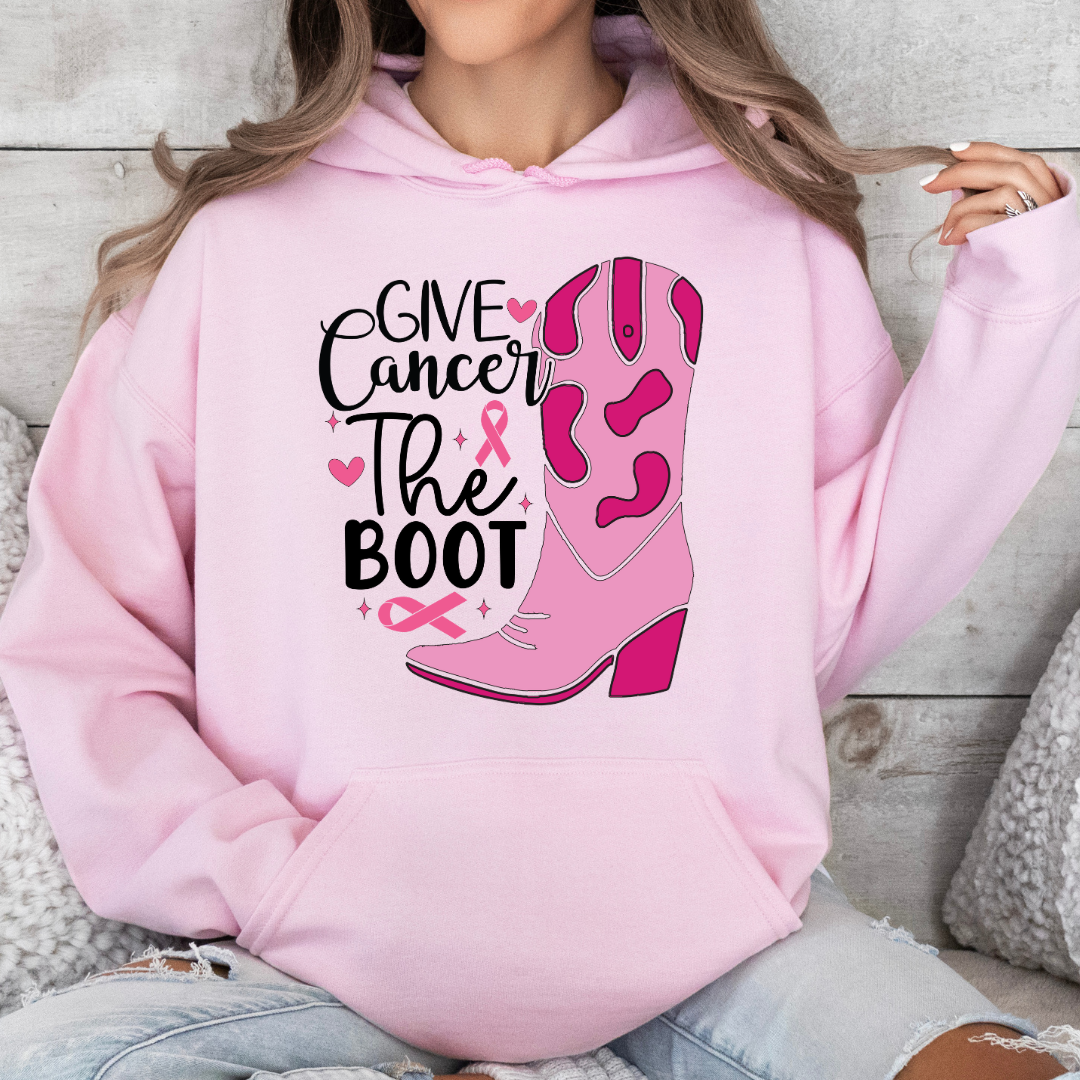 'Give Cancer the Boot' Hoodie