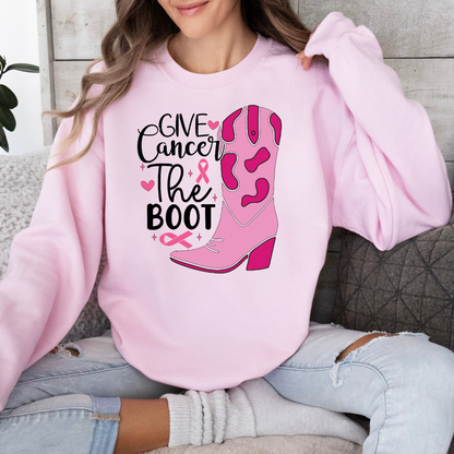 'Give Cancer the Boot' Sweatshirt