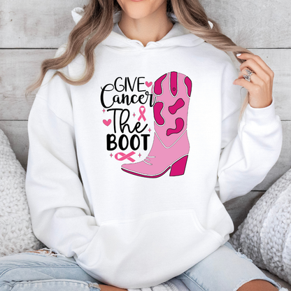 'Give Cancer the Boot' Hoodie