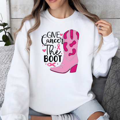 'Give Cancer the Boot' Sweatshirt