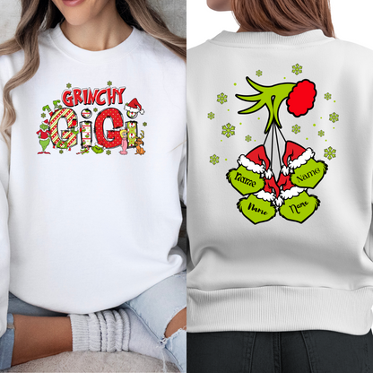 Custom 'Gigi' Grinchy Themed Sweatshirt