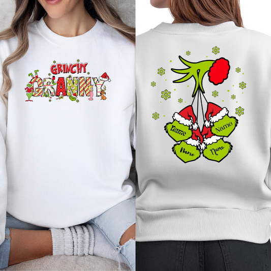 Custom 'Granny' Grinchy Themed Sweatshirt