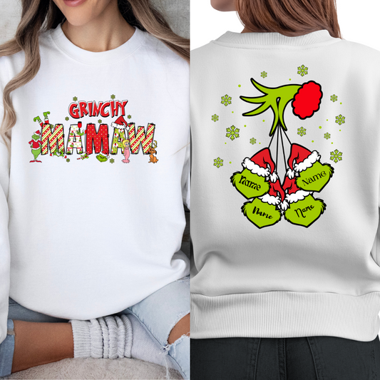 Custom 'Mawmaw' Grinchy Themed Sweatshirt