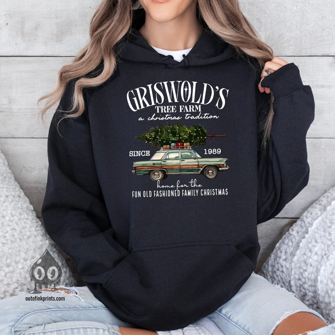 Family Christmas Tree Farm Hoodie