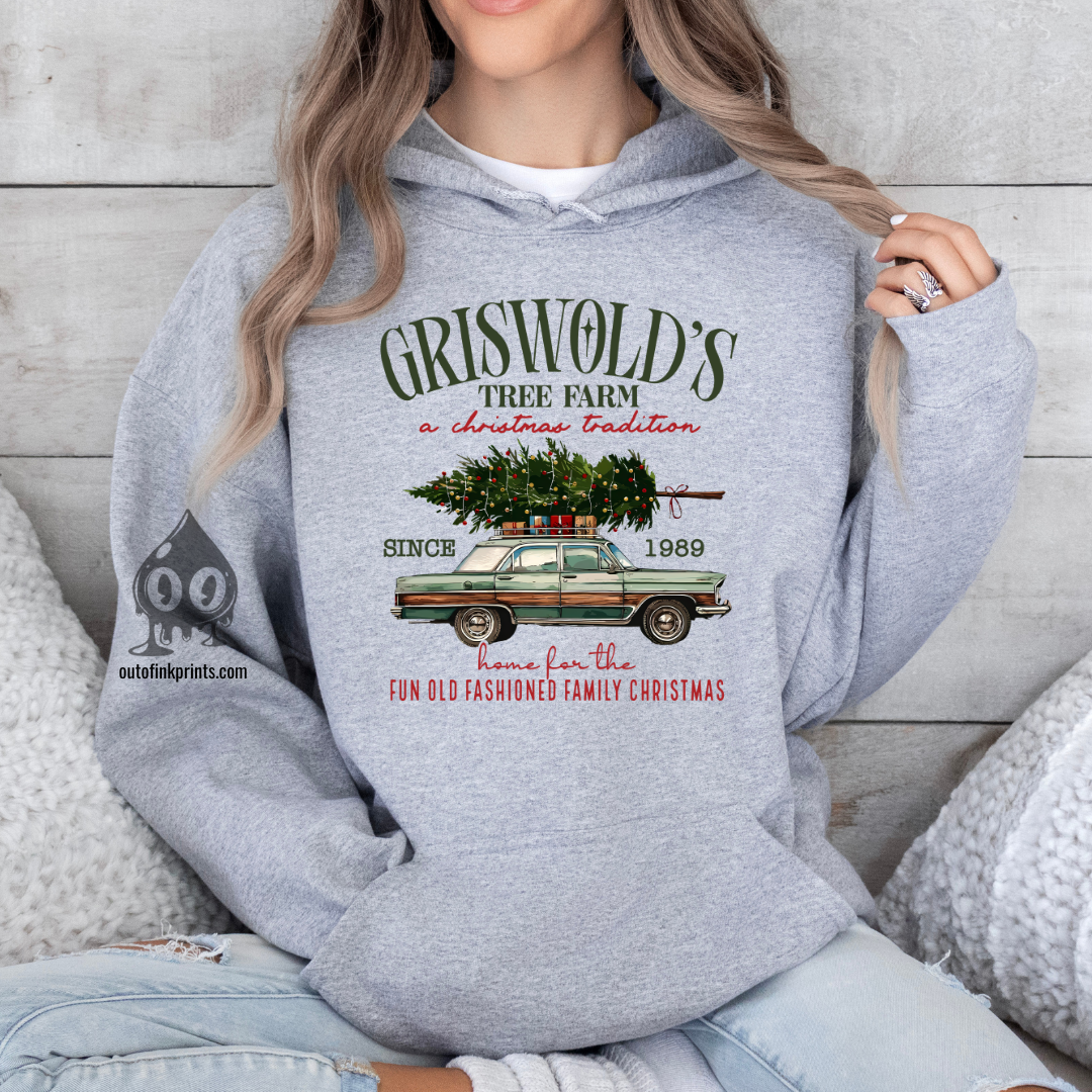 Family Christmas Tree Farm Hoodie