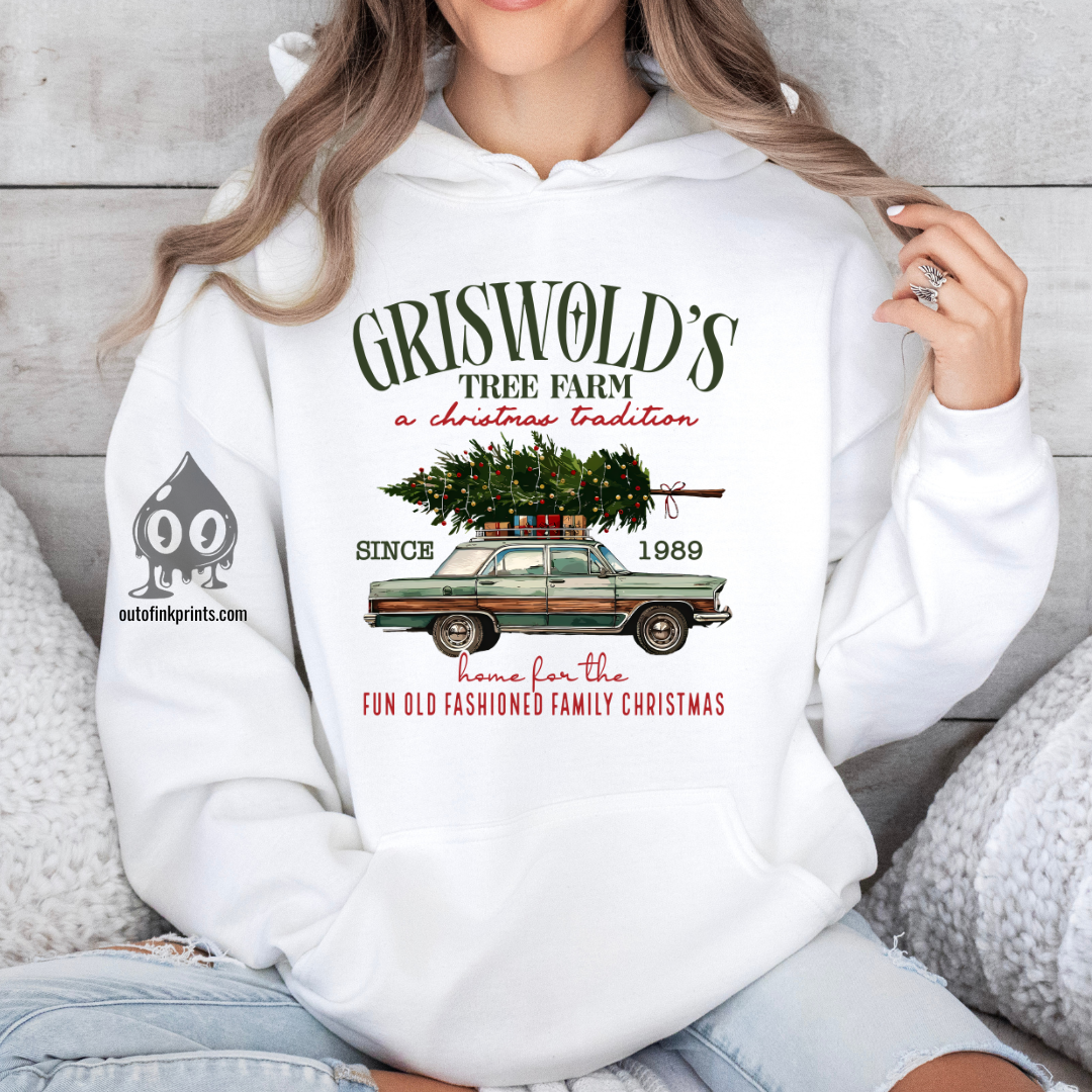 Family Christmas Tree Farm Hoodie