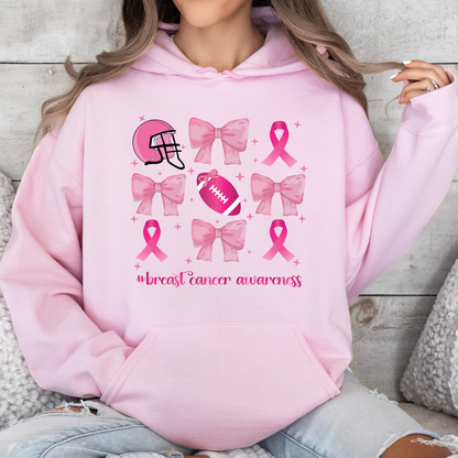 October Football & Bows Hoodie