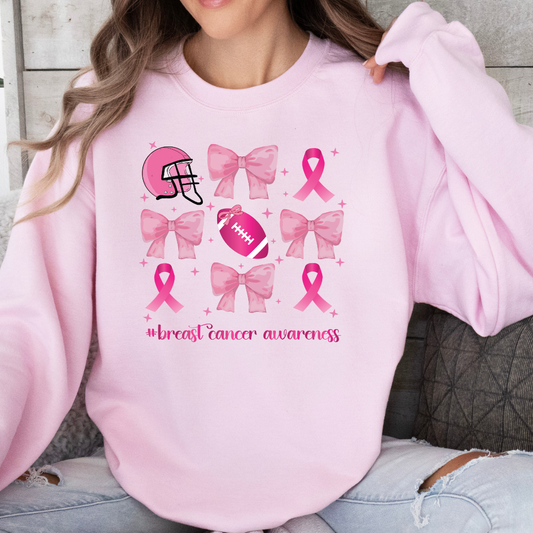 October Football & Bows Sweatshirt