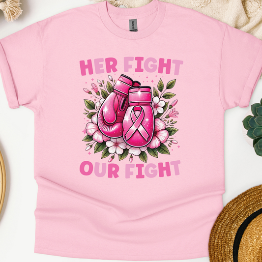 'Her Fight Our Fight' Boxing Gloves T-Shirt