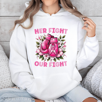 'Her Fight Our Fight' Boxing Gloves Hoodie