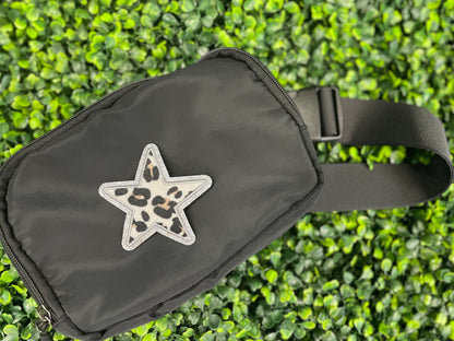 Leopard Print Star Patch