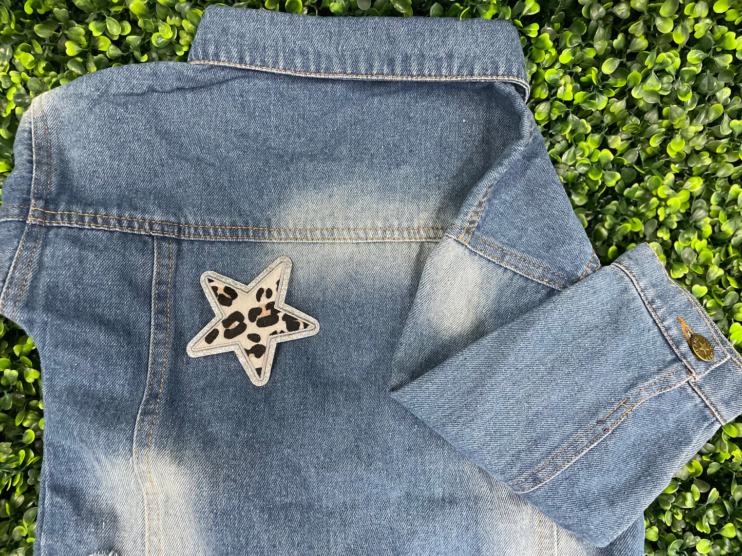 Leopard Print Star Patch