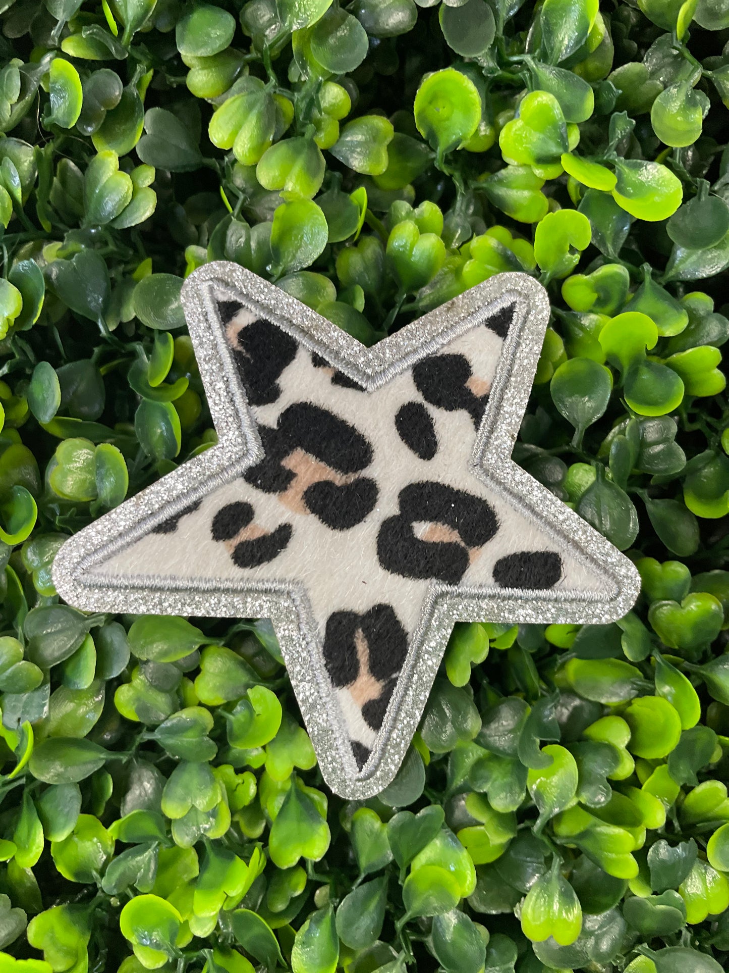 Leopard Print Star Patch