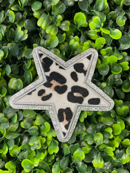 Leopard Print Star Patch