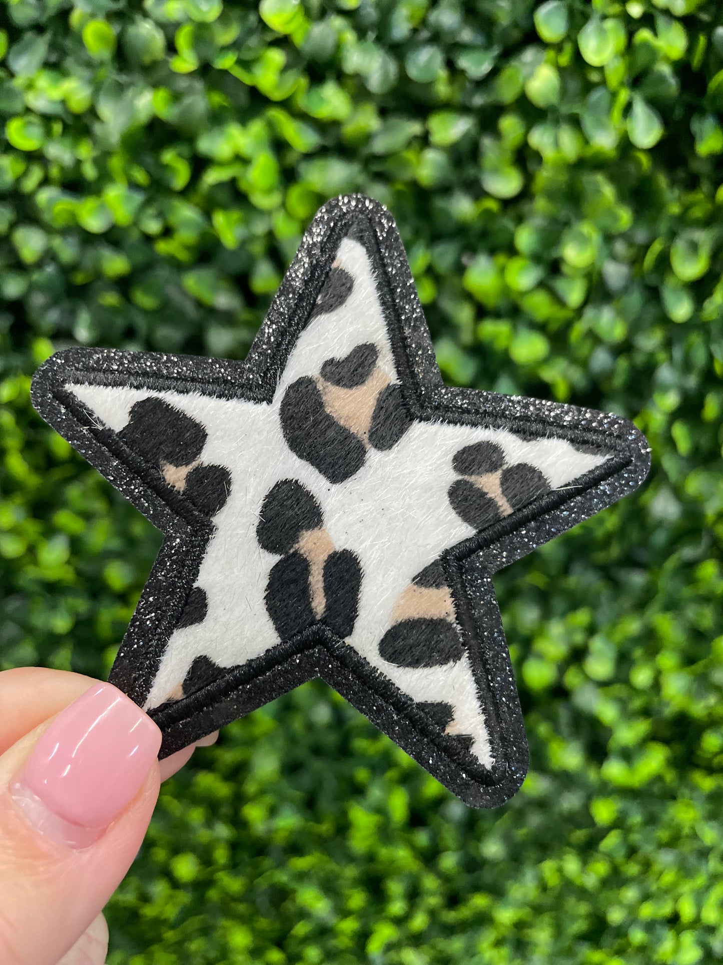 Leopard Print Star Patch